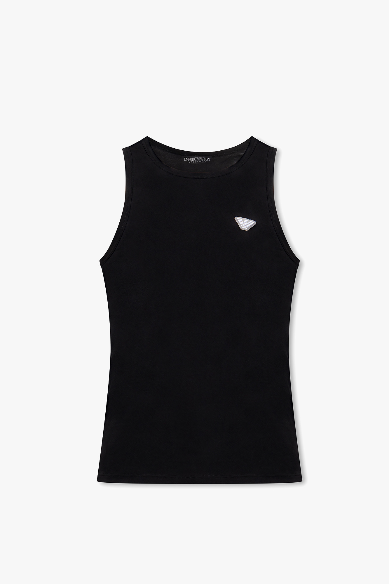 Black Sleeveless T shirt Emporio Armani Vitkac Italy